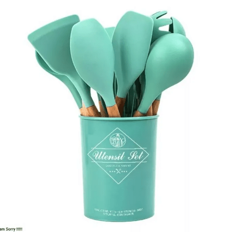 12 PCs Non stick Silicone Cooking SetFlexora Gadgets