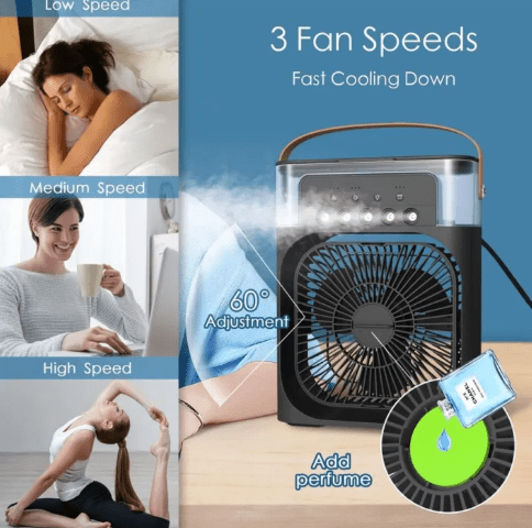 5 - in - 1 Personal Cooling Portable Air Conditioner FanFlexora Gadgets