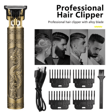 Vintage T9 Metal Body Hair Trimmer – USB RechargeableFlexora Gadgets