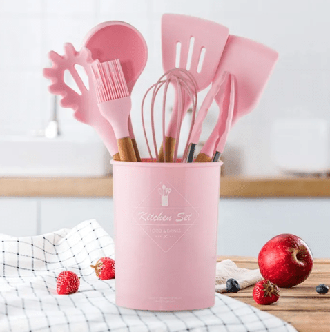 12 PCs Non stick Silicone Cooking SetFlexora Gadgets