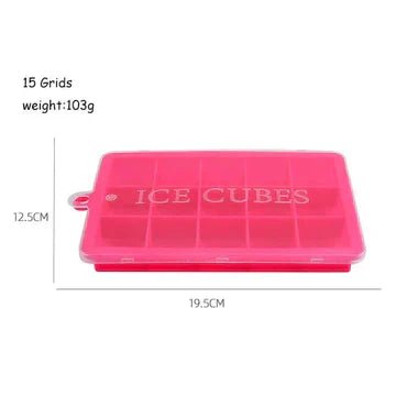 15 cubic Ice tray with lid - Free ShippingFlexora Gadgets