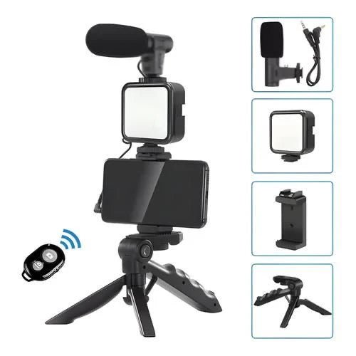 3 in 1 Vlogging Kit with LED Light Mic and RemoteFlexora Gadgets