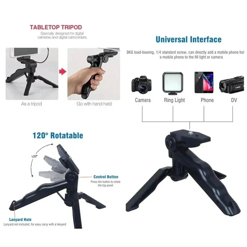 3 in 1 Vlogging Kit with LED Light Mic and RemoteFlexora Gadgets
