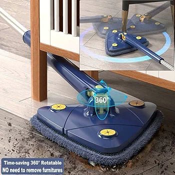4 in 1 Triangle Mop 360 Adjustable For Cleaning Doors - Ratable - Adjustable - Mop - Brooms - Pocha - Pocha for houseFlexora Gadgets