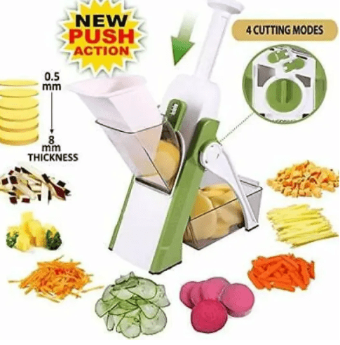 5 - in - 1 Mandoline Spring Slicer & DicerFlexora Gadgets