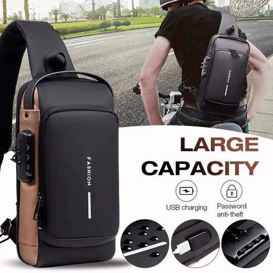 Anti - theft Crossbody Shoulder BackpackFlexora Gadgets