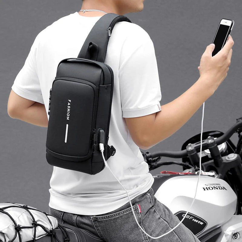 Anti - theft Crossbody Shoulder BackpackFlexora Gadgets