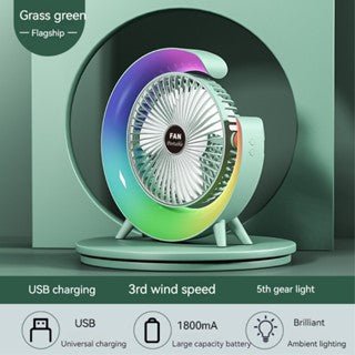 Desk USB Fans Small Quiet 180 DegreesFlexora Gadgets