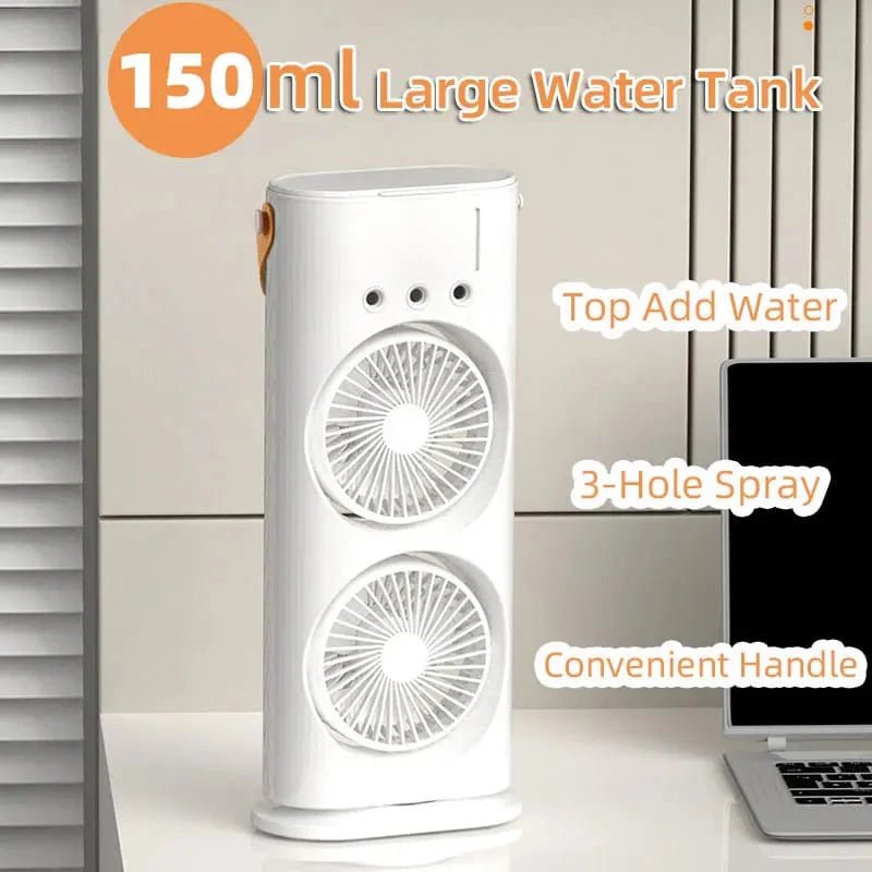 Double - Ended Spray Water Mist FanFlexora Gadgets
