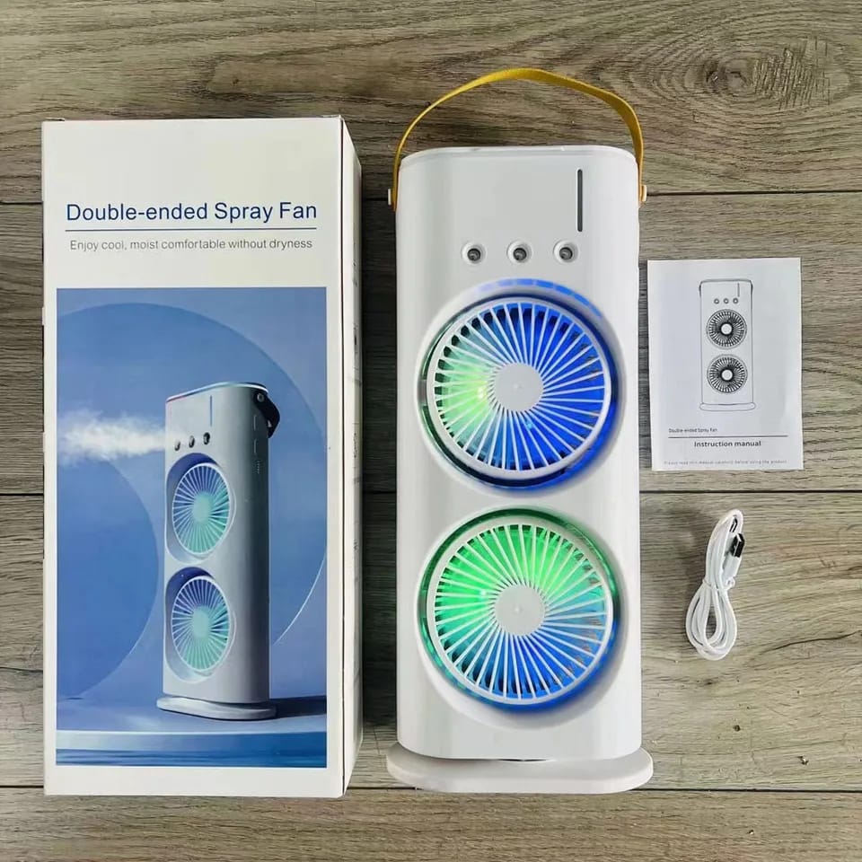 Double - Ended Spray Water Mist FanFlexora Gadgets