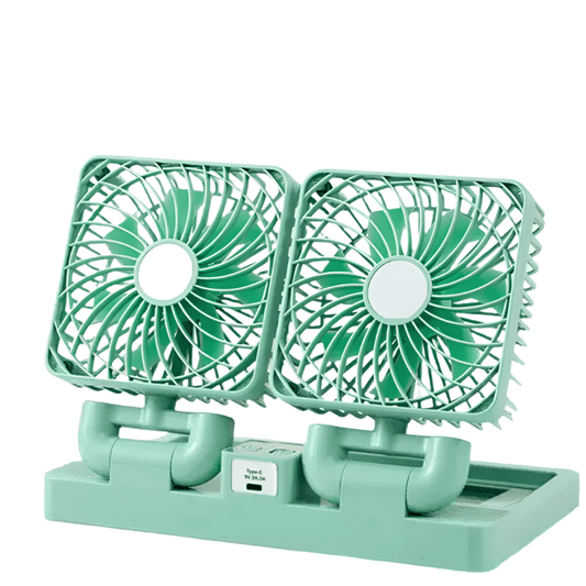 Dual Head Solar Fan