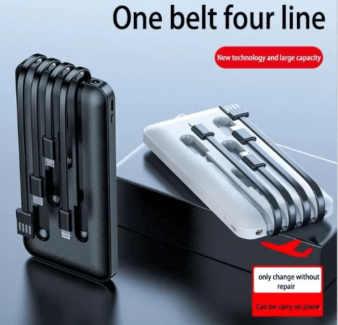 Flexora 20000mAh Power Bank Built - in CablesFlexora Gadgets