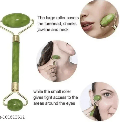 Natural Jade Roller & Gua Sha Set – Anti - Aging Facial Massage ToolFlexora Gadgets