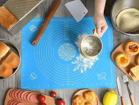 Non - Stick Silicone Roti & Pastry Rolling Mat – Reusable Baking SheetFlexora Gadgets