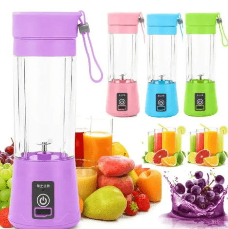 Portable USB Rechargeable 6 - Blade Juicer BlenderFlexora Gadgets