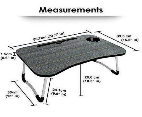 Portable Wood Laptop Table for Bed – Folding Desk for Gaming & Home UseFlexora Gadgets