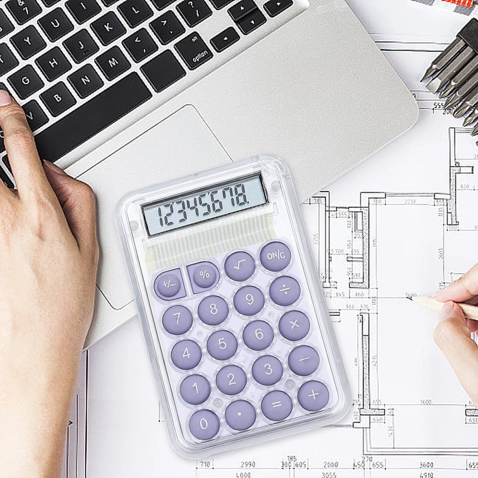 Small Portable Cute Silent CalculatorFlexora Gadgets