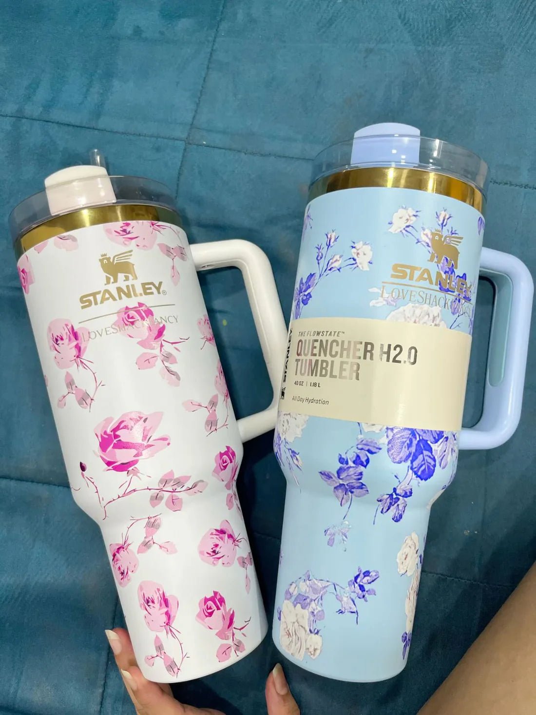 Stainless Steel Flower Tumbler - Floral Design, Durable & Stylish (1.18L)Flexora Gadgets