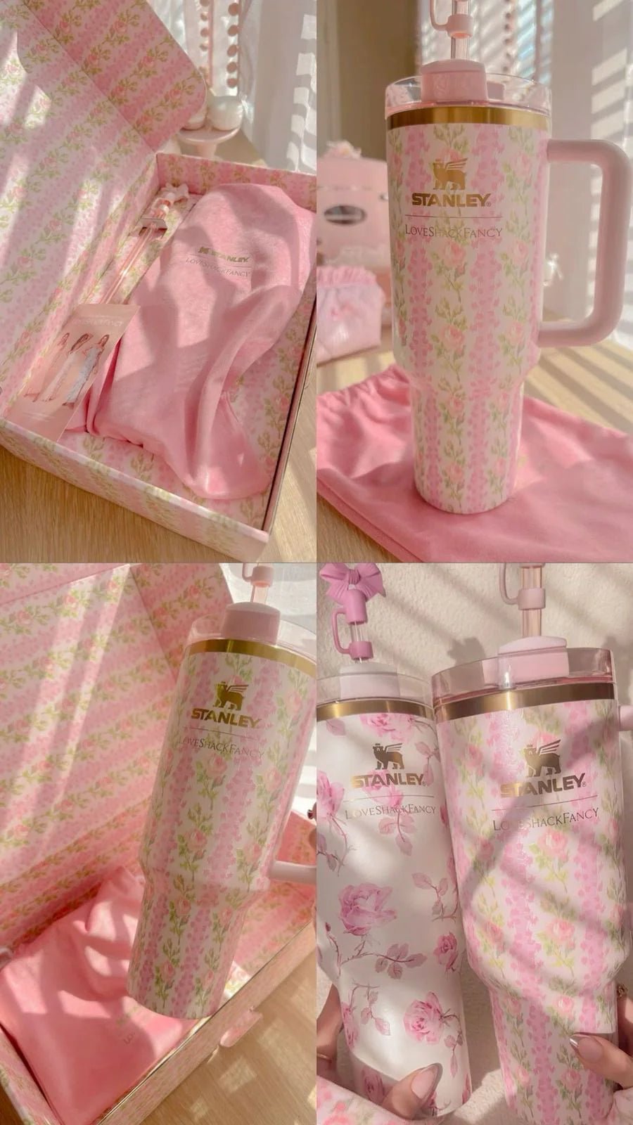 Stainless Steel Flower Tumbler - Floral Design, Durable & Stylish (1.18L)Flexora Gadgets