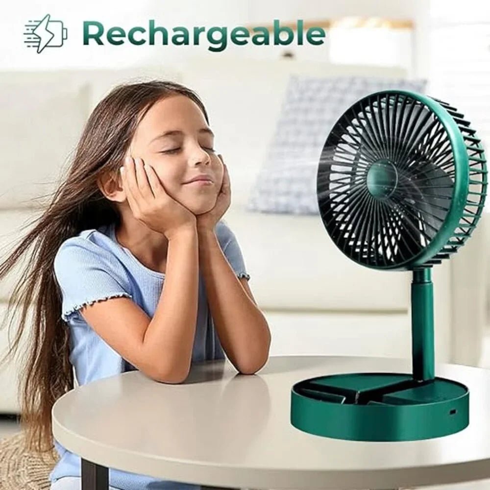 Telescopic Folding Fan, Mini Electric Desktop FanFlexora Gadgets