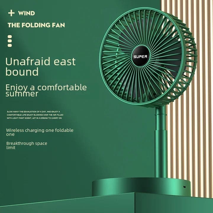 Telescopic Folding Fan, Mini Electric Desktop FanFlexora Gadgets