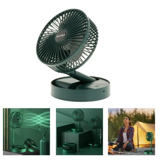 Telescopic Folding Fan, Mini Electric Desktop FanFlexora Gadgets